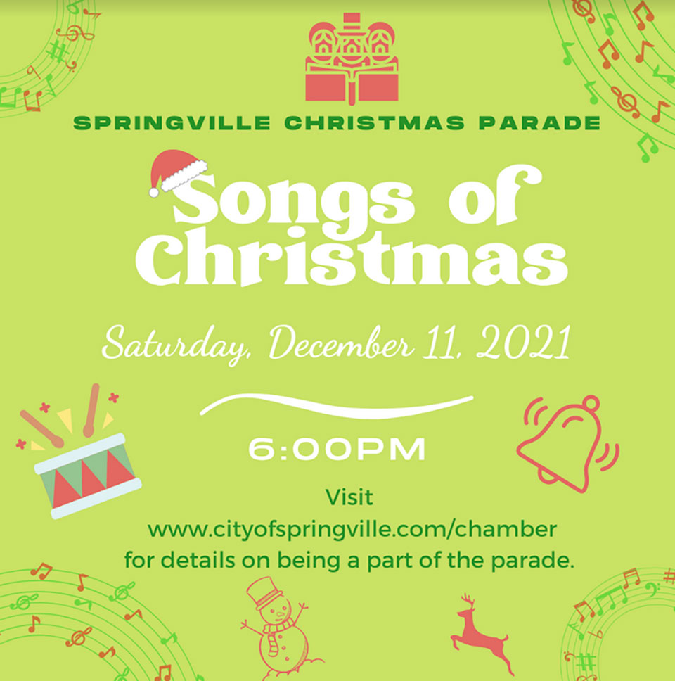 Springville “Songs of Christmas” Parade Visit St. Clair